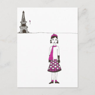 A day in Paris France Postcard