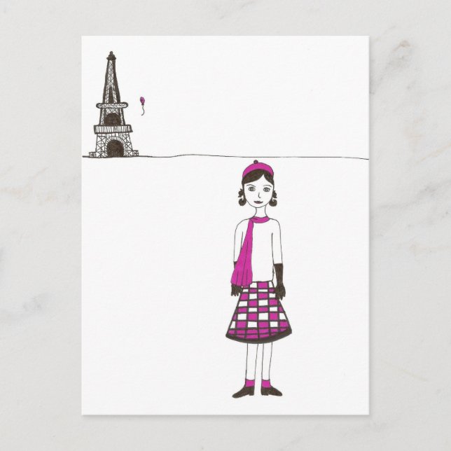 A day in Paris France Postcard (Front)