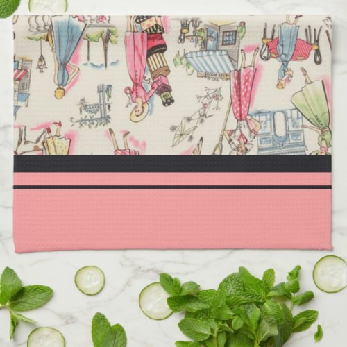 A Day in Paris Kitchen Towel