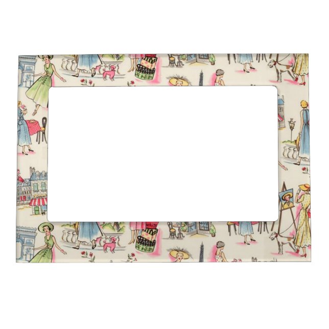 A Day in Paris Magnetic Photo Frame (Front)