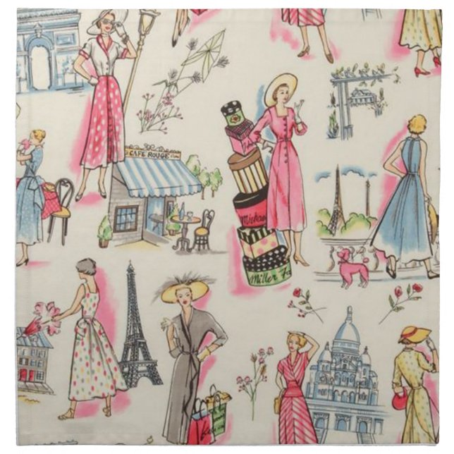 A Day in Paris Napkin (Front)