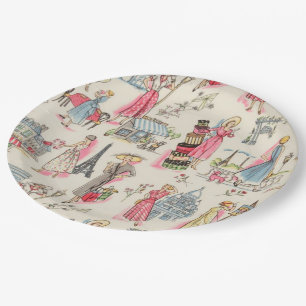 A Day in Paris Paper Plates