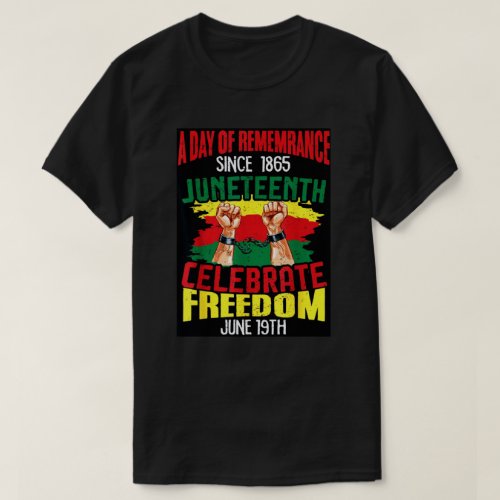 A Day Of Remembrance Juneteenth T_Shirt