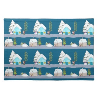 A day of winter cloth placemat