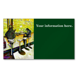 A Day Off from Crazy Business Card Magnet