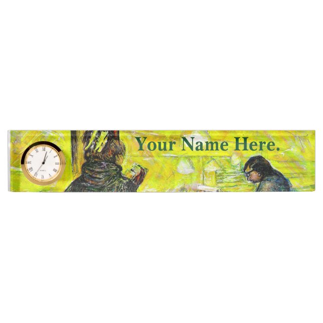 A Day Off from Crazy Desk Name Plate (Front)
