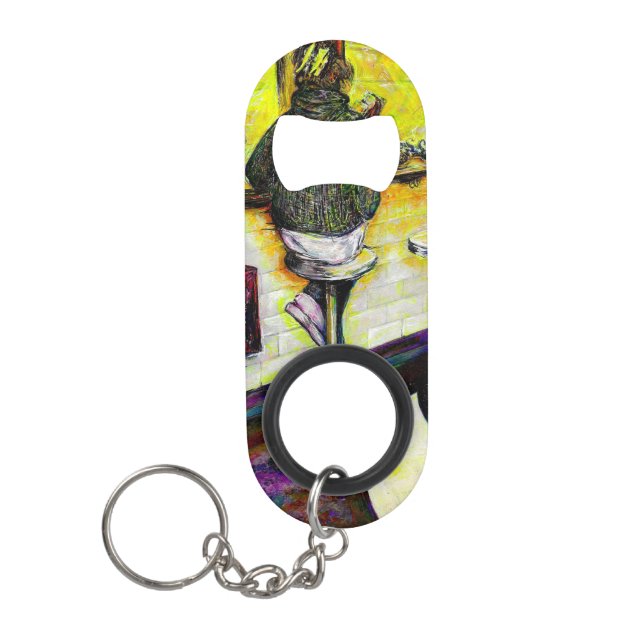 A Day Off from Crazy Keychain Bottle Opener (Front)