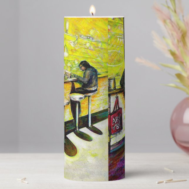 A Day Off from Crazy Pillar Candle (In Situ)