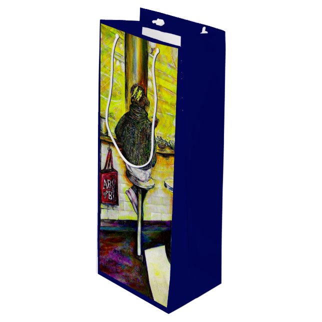 A Day Off from Crazy Wine Gift Bag (Front Angled)