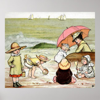 A Day on the Beach Poster