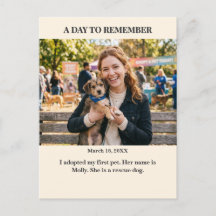 A Day to Remember Custom Photo Postcard