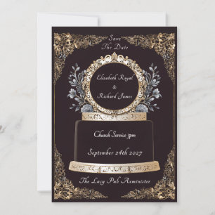 A Day to Remember Wedding Cake Wedding Invitation