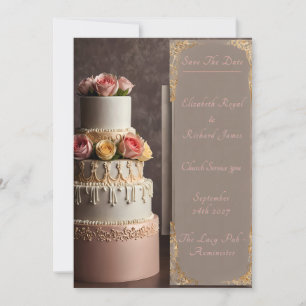 A Day to Remember Wedding Cake Wedding  Invitation