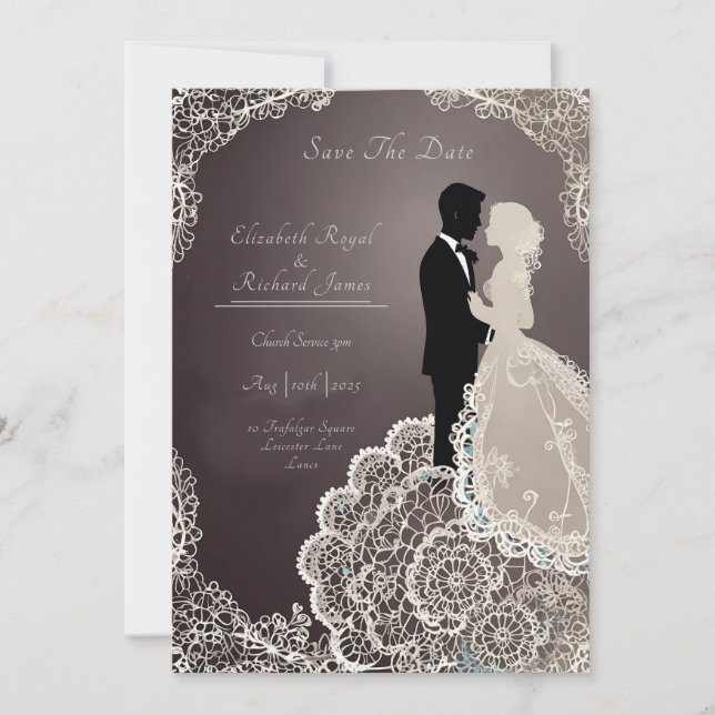 A Day to Remember Wedding Dress Invitation (Front)