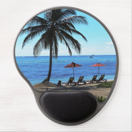 A Day Under The Palm Gel Mouse Pad
