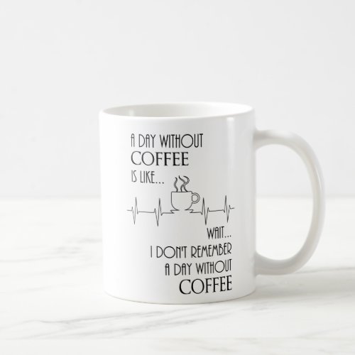 A Day Without Coffee Wait  Coffee Mug