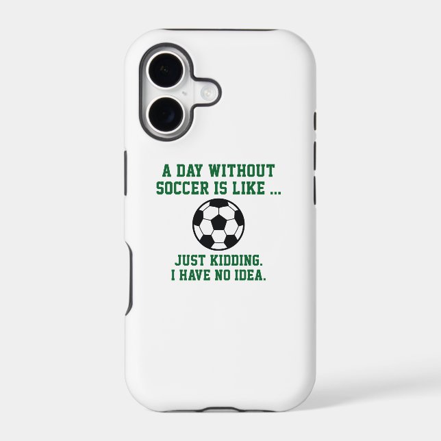 A Day Without Soccer Iphone Case (Back)