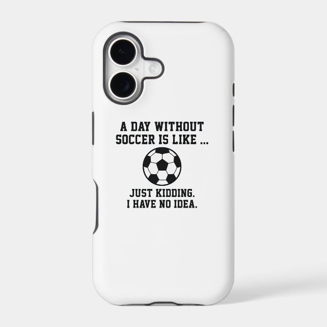 A Day Without Soccer Iphone Case (Back)