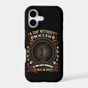 A Day Without Soccer Is Like Kidding I Have No Ide iPhone 17 Case