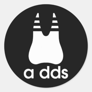 A Dds - Funny Dentist Dentistry Dental Medicine De Classic Round Sticker