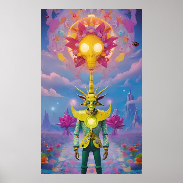 A Dead and Grateful Baphomet Poster (Front)