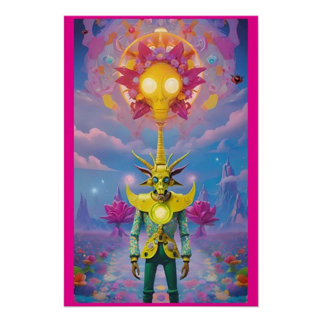 A Dead and Grateful Baphomet Poster (Front)