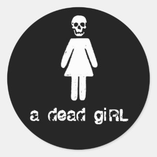 a dead girl sticker