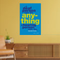 A deaf person can to anything… ASL poster | Zazzle
