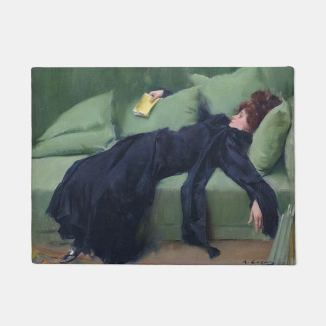 A Decadent Girl - Ramon Casas Doormat (Front)