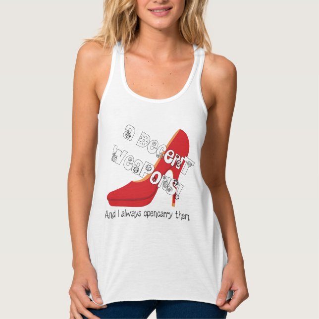 a Decent Weapon - High heels Tank Top (Front)