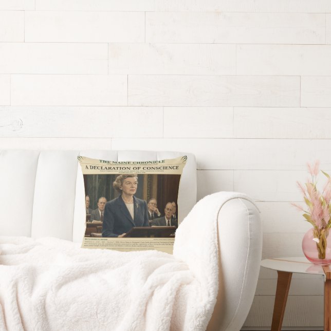 A Declaration Of Conscience | June 1, 1950 | Throw Pillow (Couch)