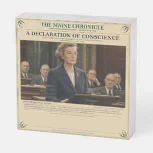 A Declaration Of Conscience June 1, 1950 Wooden Box Sign