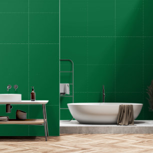A deep green background contrasted by a crisp whit wallpaper