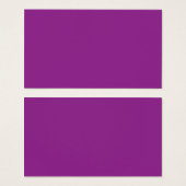A deep purple background accented by a bright whit (Front & Back)
