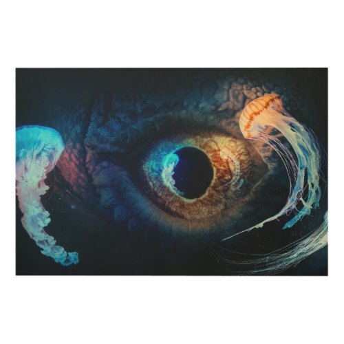 A Deep Sea Encounter Wood Wall Art