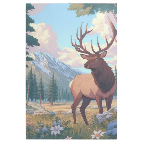 A deer amidst nature gallery wrap