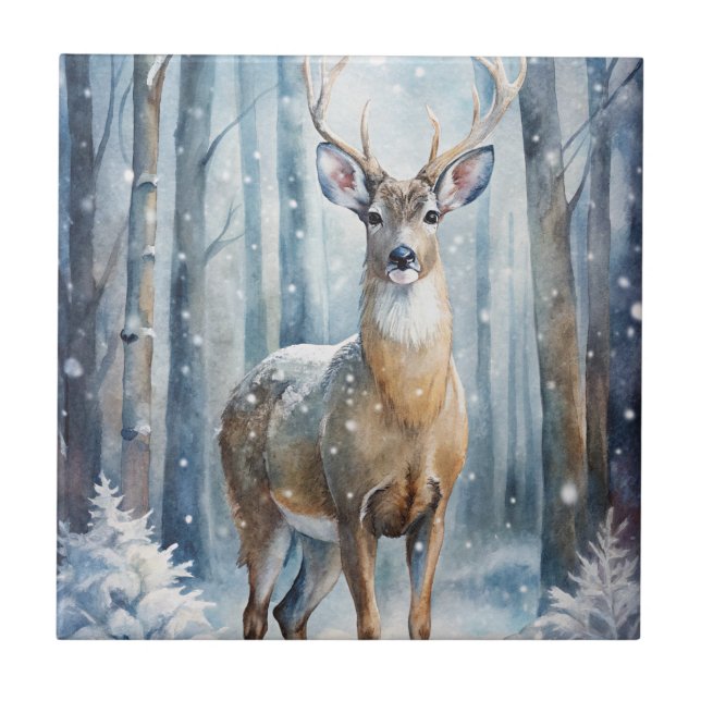A Deer Ceramic Tile (Front)