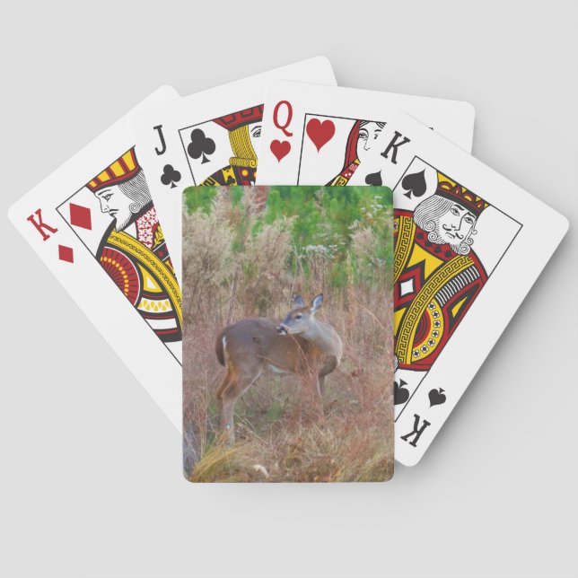A Deer in the Tall Grass Poker Cards (Back)