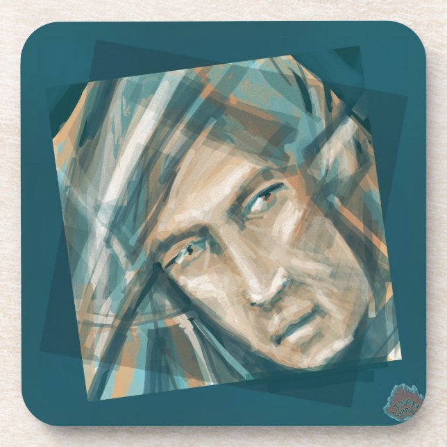 A Defiant Green Elf Beverage Coaster (Front)