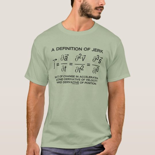 A Definition Of Jerk (Physics Equation Humor) TShirt