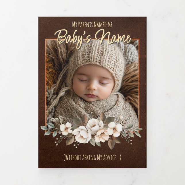A Delicate & Humorous Birth Announcement - Neutral (Cover)