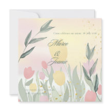 A Delicate Tulip Wedding Celebration