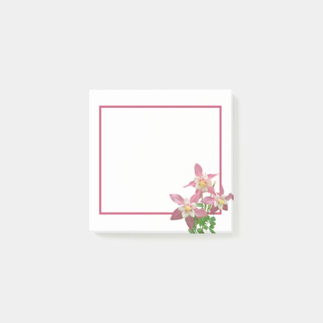 A Delicate Window with Pink Flowers - Post-it Notes (Front)