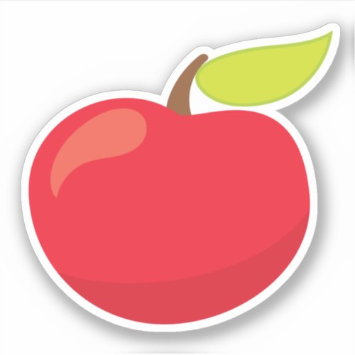 A Delicious Apple Sticker