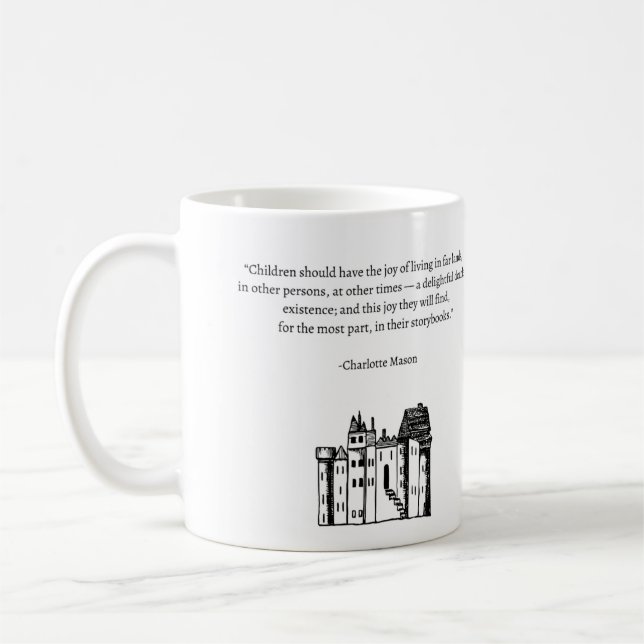"A Delightful Double Existence" quote mug (Left)
