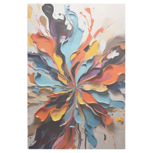 A delightful mixture of abstract and fluid forms  gallery wrap