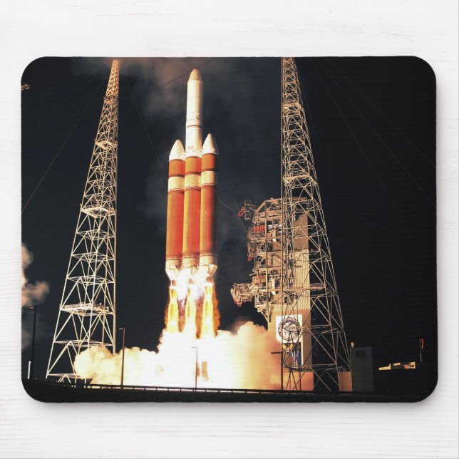 A Delta IV Heavy rocket lifts off Mouse Pad (Front)