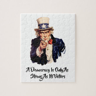 A Democracy Is Only As Strong As Its Voters Jigsaw Puzzle