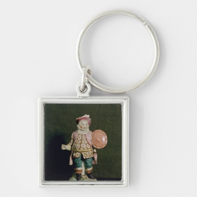 A Derby figure of Falstaff Keychain (Front)