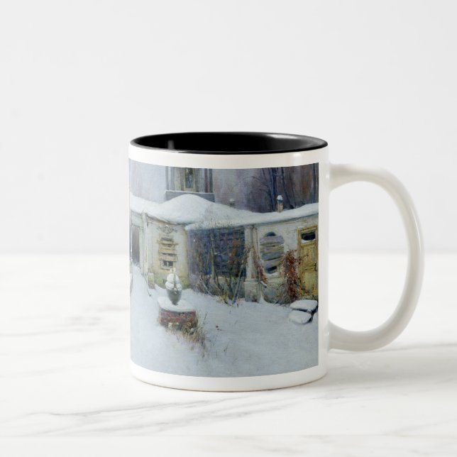 A deserted manor house Two-Tone coffee mug (Right)